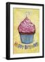 Happy Birthday To You Cupcake-Melinda Hipsher-Framed Giclee Print