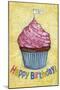 Happy Birthday To You Cupcake-Melinda Hipsher-Mounted Giclee Print