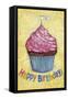 Happy Birthday To You Cupcake-Melinda Hipsher-Framed Stretched Canvas