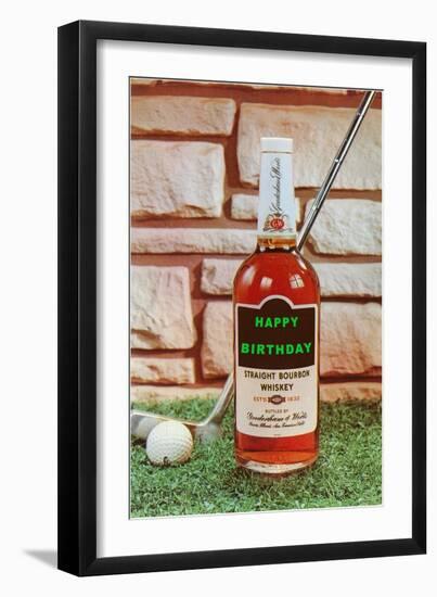 Happy Birthday, Whiskey and Golf-null-Framed Art Print