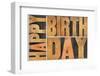 Happy Birthday-PixelsAway-Framed Photographic Print