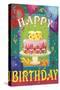 Happy Birthday-Fiona Stokes-Gilbert-Stretched Canvas