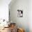Happy Bloom on Black I-Lanie Loreth-Stretched Canvas displayed on a wall
