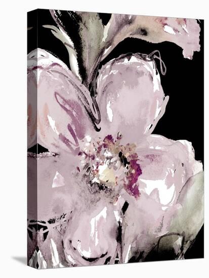 Happy Bloom on Black I-Lanie Loreth-Stretched Canvas