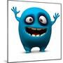 Happy Blue Monster-Albert Ziganshin-Mounted Art Print