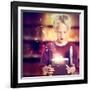 Happy Boy Opening A Gift Box-Melpomene-Framed Photographic Print