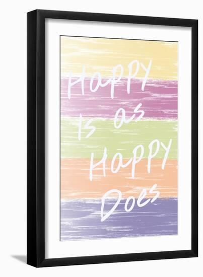Happy Brush-Melody Hogan-Framed Art Print