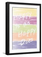 Happy Brush-Melody Hogan-Framed Art Print