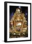 Happy Buddha statue, Tu An Buddhist Temple, Saint-Pierre-en-Faucigny, Haute Savoie, France-Godong-Framed Photographic Print