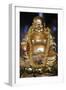 Happy Buddha statue, Tu An Buddhist Temple, Saint-Pierre-en-Faucigny, Haute Savoie, France-Godong-Framed Photographic Print