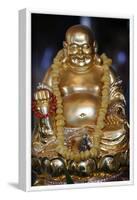 Happy Buddha statue, Tu An Buddhist Temple, Saint-Pierre-en-Faucigny, Haute Savoie, France-Godong-Framed Photographic Print