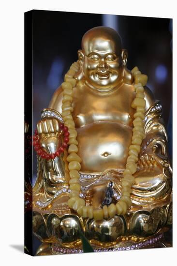 Happy Buddha statue, Tu An Buddhist Temple, Saint-Pierre-en-Faucigny, Haute Savoie, France-Godong-Stretched Canvas