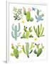 Happy Cacti-Jane Maday-Framed Art Print