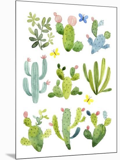 Happy Cacti-Jane Maday-Mounted Art Print