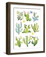 Happy Cacti-Jane Maday-Framed Art Print