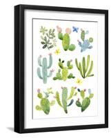 Happy Cacti-Jane Maday-Framed Art Print