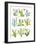 Happy Cacti-Jane Maday-Framed Art Print