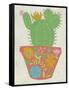 Happy Cactus I-Chariklia Zarris-Framed Stretched Canvas