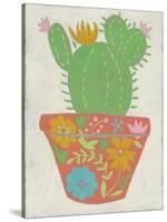 Happy Cactus I-Chariklia Zarris-Stretched Canvas