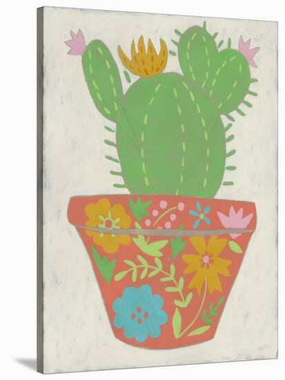 Happy Cactus I-Chariklia Zarris-Stretched Canvas