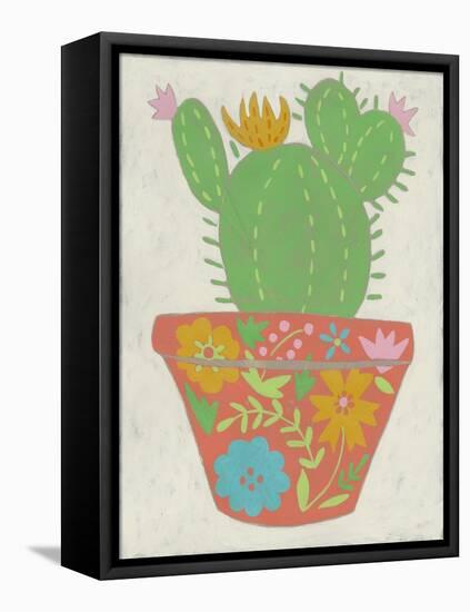 Happy Cactus I-Chariklia Zarris-Framed Stretched Canvas