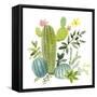 Happy Cactus I-Jane Maday-Framed Stretched Canvas