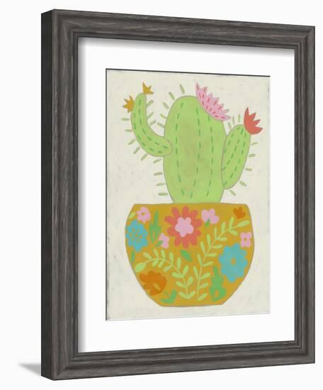 Happy Cactus II-Chariklia Zarris-Framed Art Print
