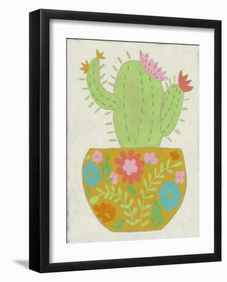 Happy Cactus II-Chariklia Zarris-Framed Art Print