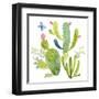 Happy Cactus II-Jane Maday-Framed Art Print