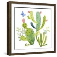 Happy Cactus II-Jane Maday-Framed Art Print