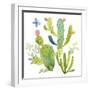 Happy Cactus II-Jane Maday-Framed Art Print