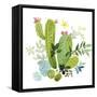 Happy Cactus III-Jane Maday-Framed Stretched Canvas