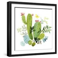 Happy Cactus III-Jane Maday-Framed Art Print