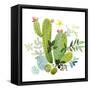 Happy Cactus III-Jane Maday-Framed Stretched Canvas