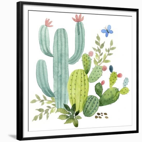 Happy Cactus IV-Jane Maday-Framed Premium Giclee Print