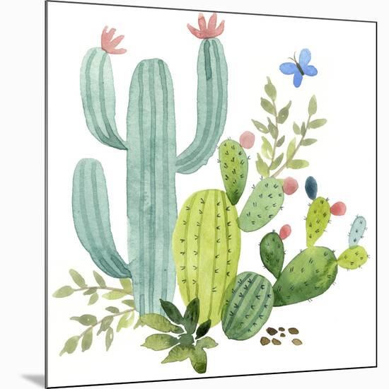 Happy Cactus IV-Jane Maday-Mounted Premium Giclee Print