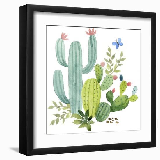 Happy Cactus IV-Jane Maday-Framed Art Print