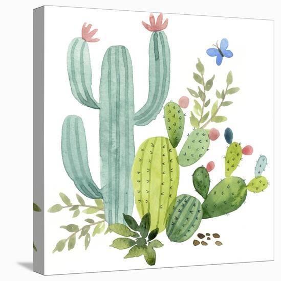 Happy Cactus IV-Jane Maday-Stretched Canvas