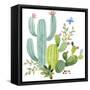 Happy Cactus IV-Jane Maday-Framed Stretched Canvas