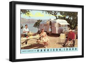 Happy Campers in Harrison-null-Framed Art Print