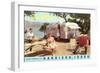 Happy Campers in Harrison-null-Framed Art Print