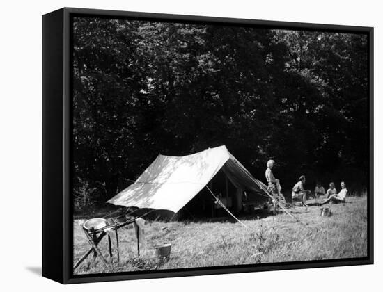 Happy Campers-null-Framed Stretched Canvas