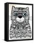 Happy Cat-Oxana Zaika-Framed Stretched Canvas