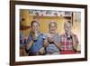 Happy Children Enjoying Glass of Cold Milk-William P. Gottlieb-Framed Photographic Print