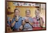 Happy Children Enjoying Glass of Cold Milk-William P. Gottlieb-Framed Photographic Print