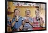 Happy Children Enjoying Glass of Cold Milk-William P. Gottlieb-Framed Photographic Print