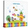 Happy children enjoying their time I-Jiyeong Na-Stretched Canvas