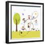 Happy Children Enjoying their Time-TongRo-Framed Giclee Print