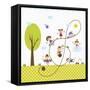 Happy Children Enjoying their Time-TongRo-Framed Stretched Canvas