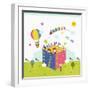 Happy Children Enjoying their Time-TongRo-Framed Giclee Print